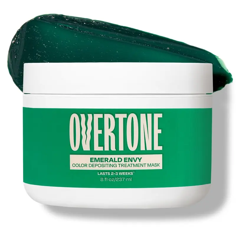 oVertone Soin Colorant Semi-Permanent Emerald Envy, 8 oz – Nourrissant, Sans Dommages, Végan et Non Testé sur les Animaux