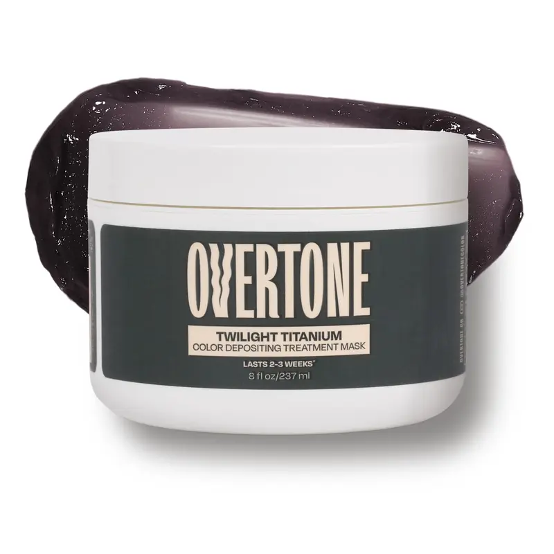 oVertone Soin Colorant Semi-Permanent Twilight Titanium – 237 ml, nourrissant et sans dommages | végan et sans cruauté