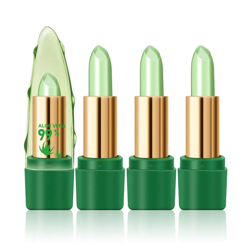 Ownest Rouge a Levres Aloe Vera – Ensemble 3 Pieces, Changement de Couleur Thermique, Hydratant Longue Tenue, Emballage Mise a Jour