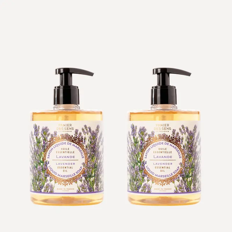 Pack de 2 Savons de Marseille liquides - Huile Essentielle de Lavande 2 x 500ml