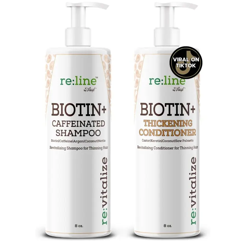 Paisle Botanics Shampoing et Après-Shampoing Biotin DHT – Volume et Épaississement pour Cheveux Fins