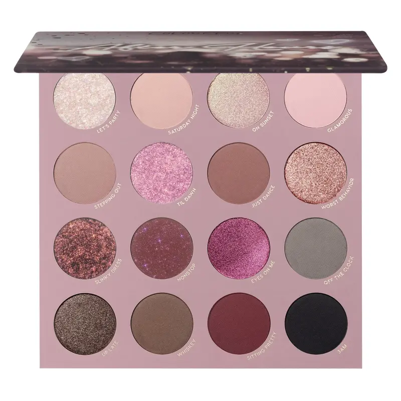 Palette ColourPop After Hours – Ombres Smoky Mauve, Fins Matte, Métallique et Glitter