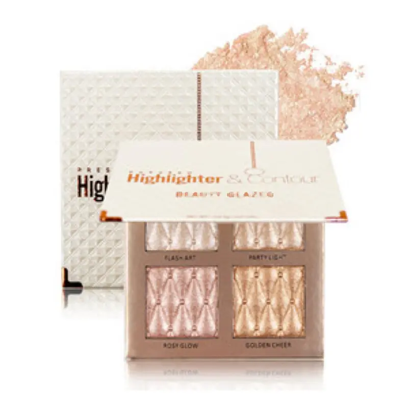 Palette illuminateur UOCK à quatre couleurs – bronze, contour et lumière pour visage et yeux