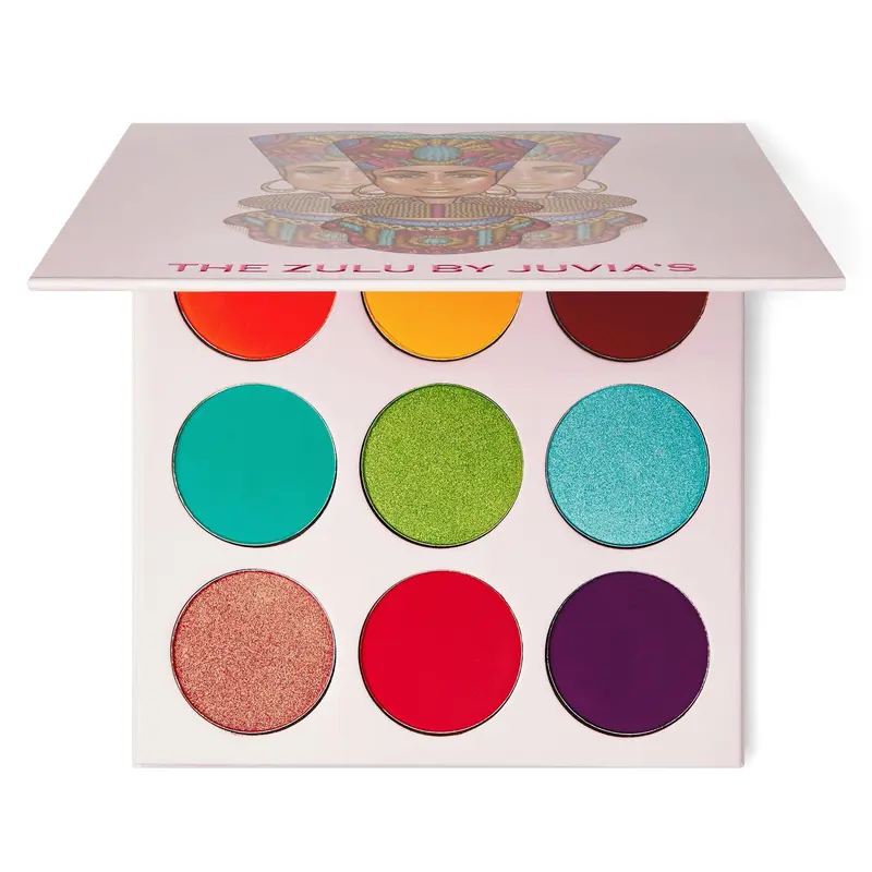 Palette Juvia's Place The Zulu – Turquoise, Rouge et Violet | Couleurs Vives et Pigmentées