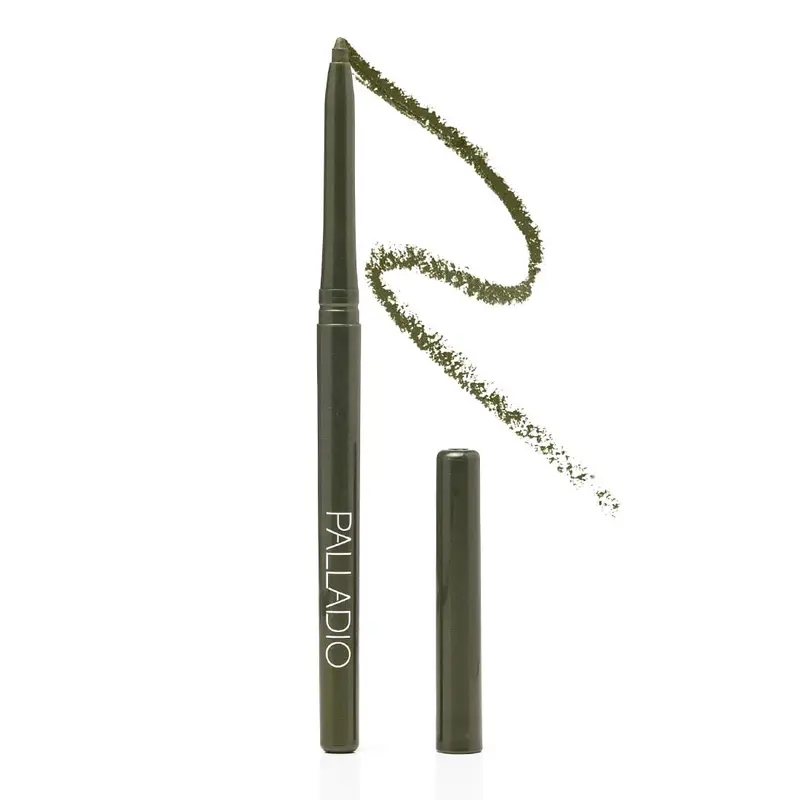 Palladio Crayon Contour des Yeux Rétractable Olive – Teinte riche, Application crémeuse, Imperméable, Sans Taille-Crayon