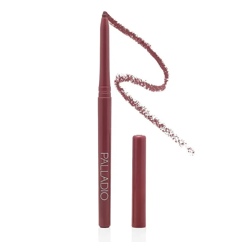 Palladio Crayon Contour Lèvres Rétractable Waterproof – Pigmentation Élevée, Sans Taille-Crayon, Plum