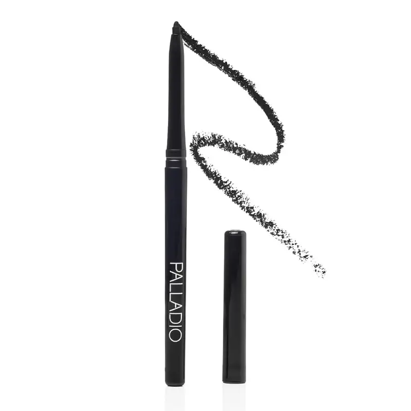 Palladio Crayon Yeux Waterproof Rétractable Noir — Couleur Intense et Application Longue Durée