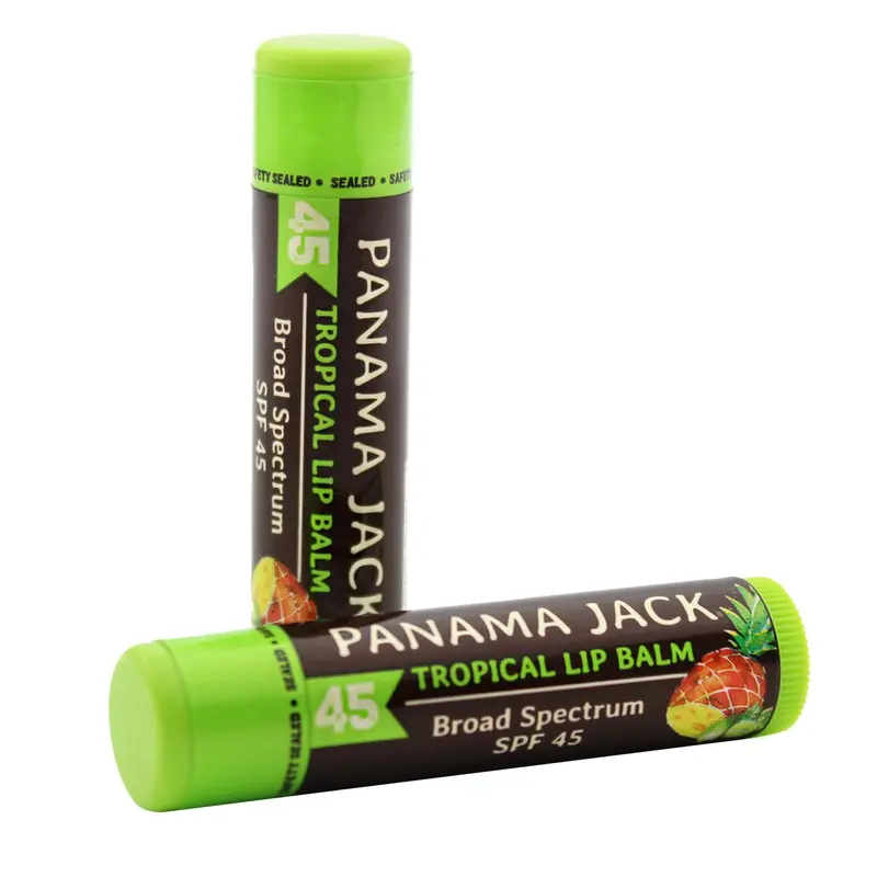 Panama Jack Baume Lèvres SPF45 – Protection UVA-UVB et Hydratation (2-pack)