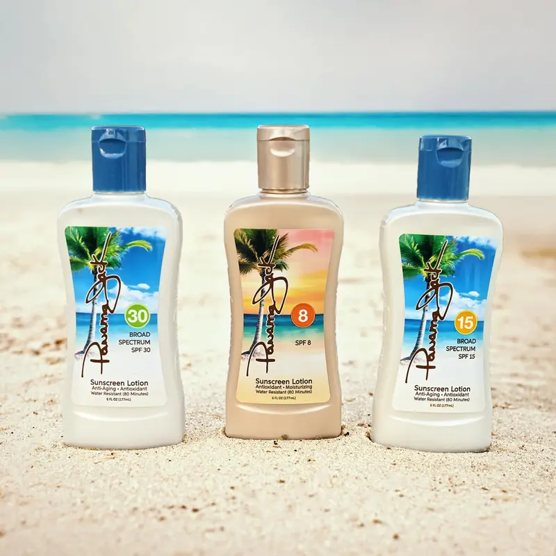 Panama Jack Golden Days Pack – Crèmes solaires voyage SPF 8, 15 et 30