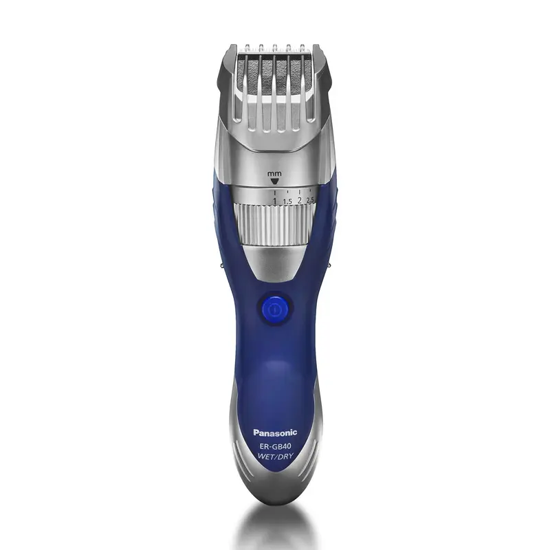 Panasonic ER-GB40-S Tondeuse Barbe Sans Fil Bleue — 19 Réglages et Lames 45°