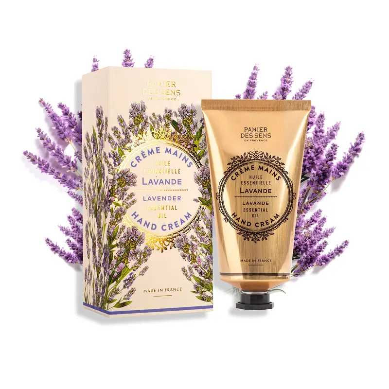 Panier des Sens Crème Mains Lavande – Hydratation Intense au Karité 20 %, 97 % Ingrédients Naturels, Fabriqué en France, 75 ml
