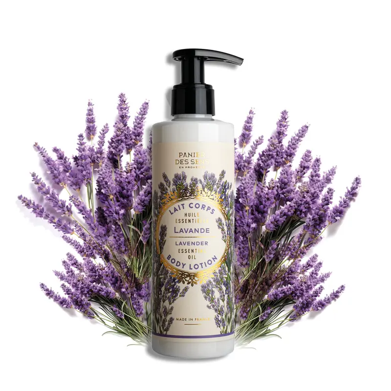 Panier des Sens – Lotion Lavande Mains & Corps, Hydratante avec Beurre de Karité et Olive, 97% Naturels, 250 ml