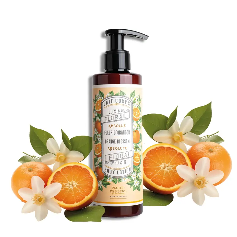 Panier des Sens – Lotion Mains & Corps Fleur d’Oranger – Hydratation Fluide, 97% Naturels
