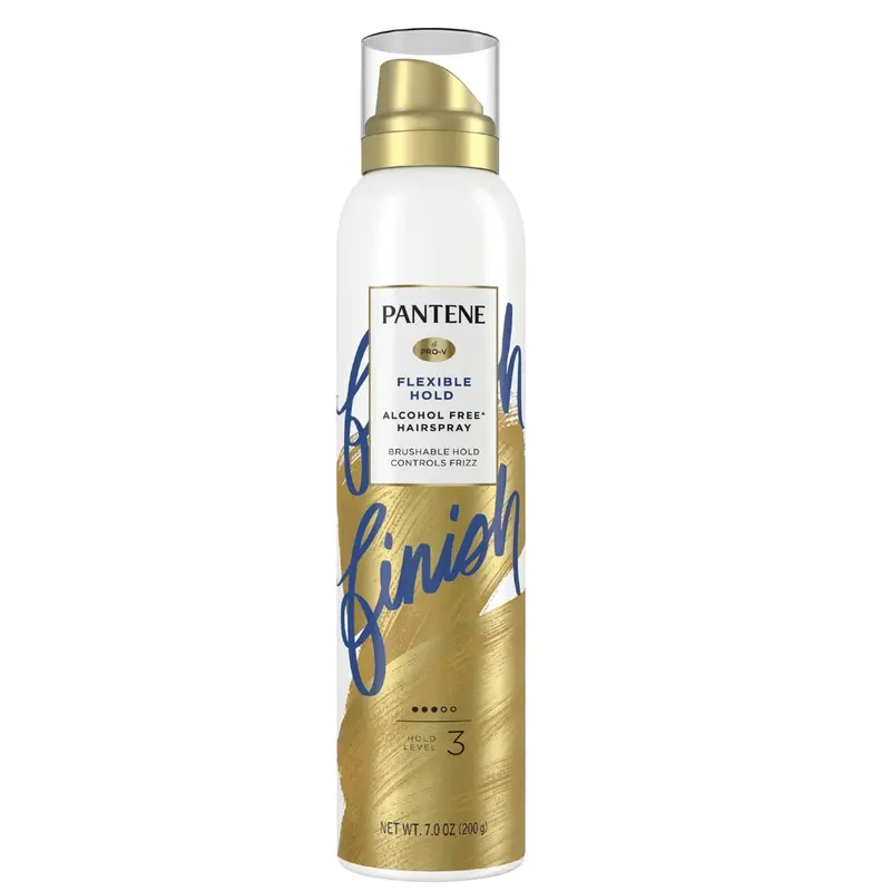 Pantene Air Spray 3 Dot – Fixation Brushable Forte, Sans Alcool, Séchage Rapide, Lot 2x207 ml