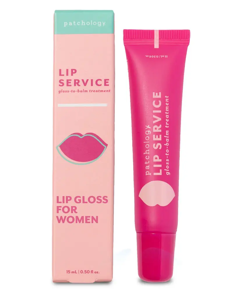 Patchology Lip Service – gloss transparent hydratant pour lèvres (15 ml)