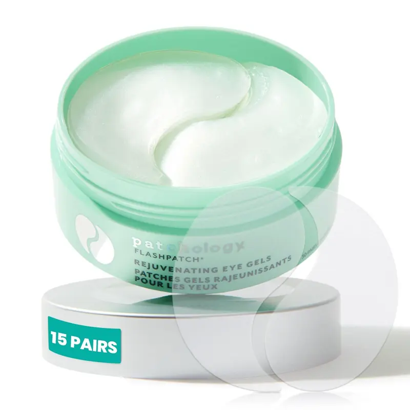 Patchology Patchs Yeux Rajeunissants — Caféine & Collagène, Hydratation Hyaluronique, 15 Paires