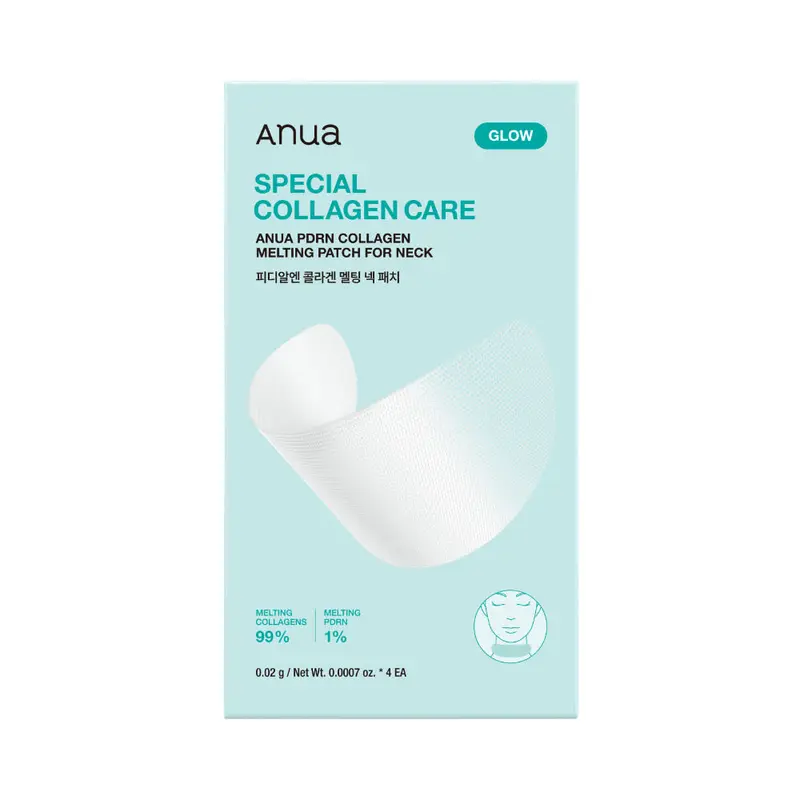Patchs fondants au collagène Anua PDRN pour le cou, 0,05 g x 4
