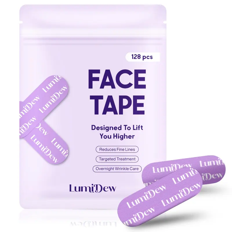 Patchs LumiDew Sourires et Rides – Tape Visage Nuit, Lifting Front et Lèvres