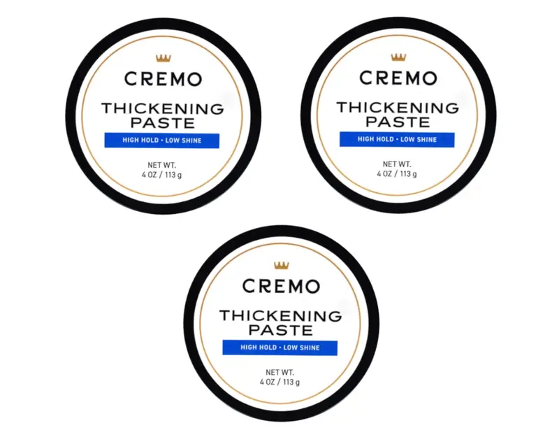 Pâte coiffante Barber Grade Cremo – Volume et tenue longue durée, lot de 3 pots de 120 ml