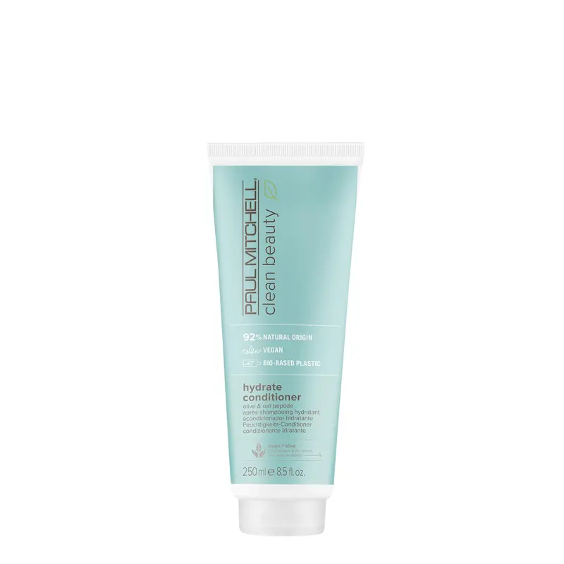 Paul Mitchell Clean Beauty Hydrate Conditioner – Soin nourrissant intensif pour cheveux secs, 8,5 oz