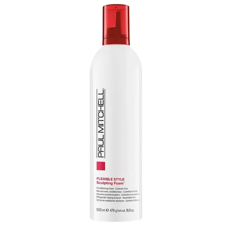 Paul Mitchell Sculpting Foam – Mousse coiffante légère, contrôle du frisottis et tenue tactile | 16,9 oz