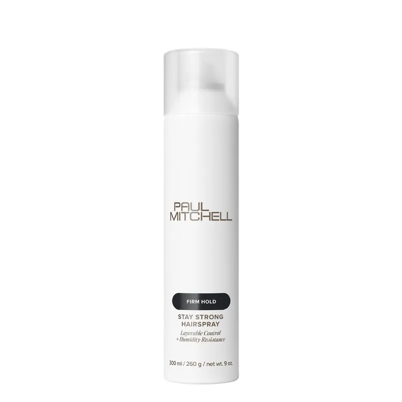Paul Mitchell Stay Strong Hairspray – Contrôle modulable et résistance à l’humidité (9 oz)
