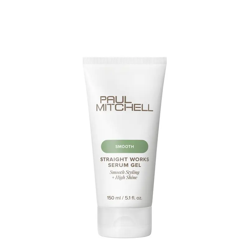 Paul Mitchell Straight Works Gel Coiffant Lissant – Brillance et Contrôle du Frisage, 150 ml