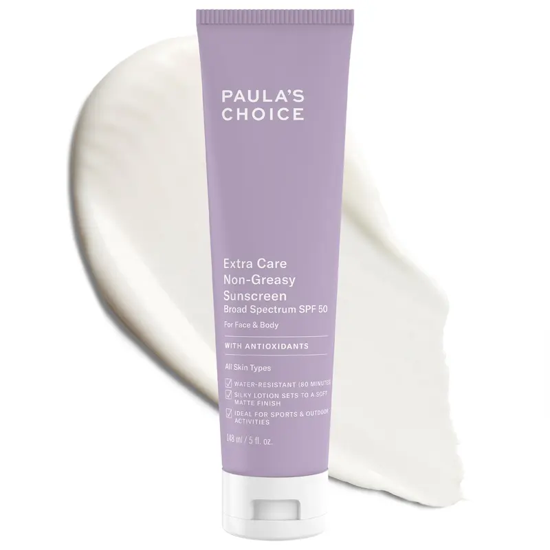 Paula's Choice Extra Care Solaire Sans Huile SPF 50 – Visage et Corps, 5 oz