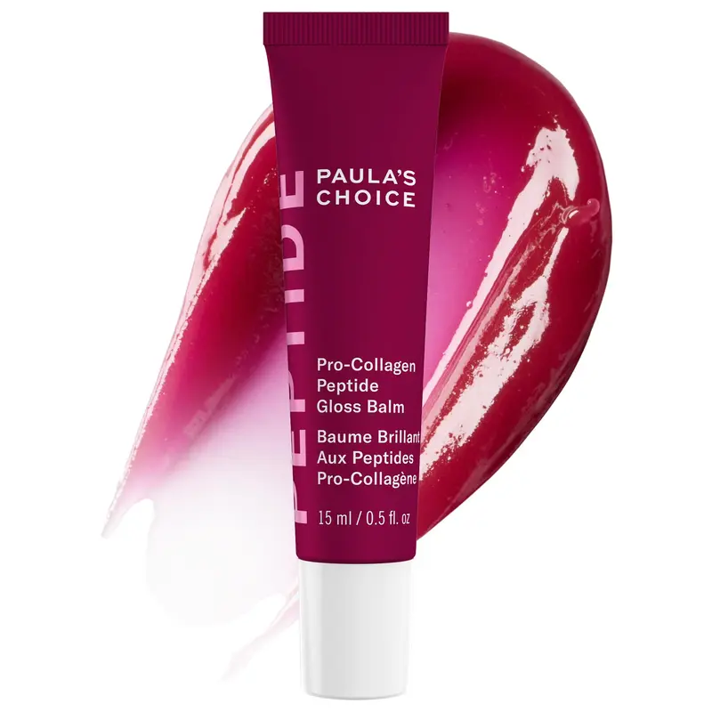 Paula's Choice Pro-Collagen Peptide Gloss Lip Balm — Hydratation, Lissage et Fini Brillant, Teinte Prune Profonde