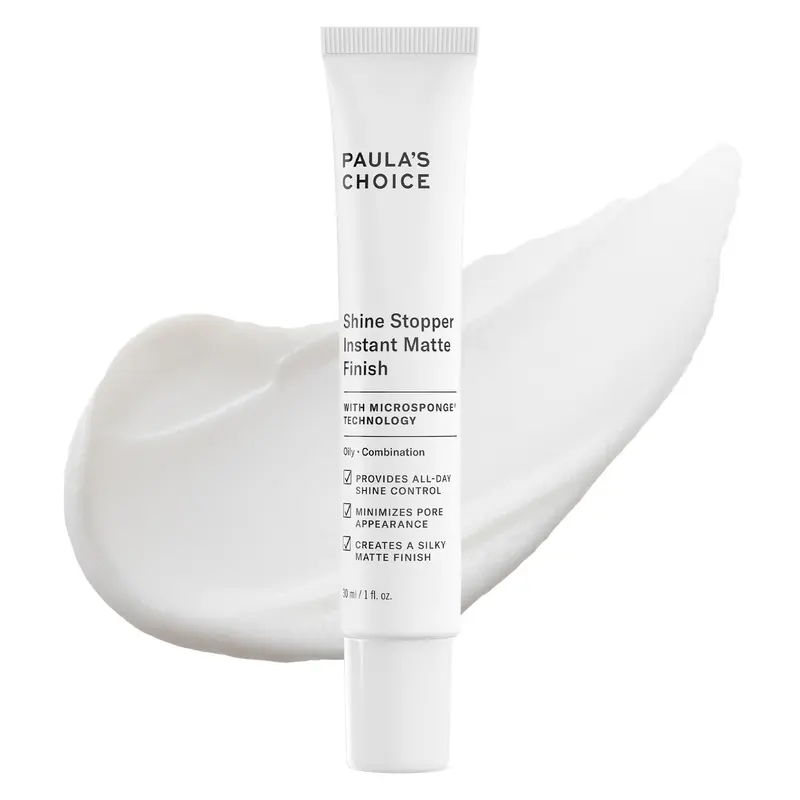 Paula's Choice Shine Stopper – Base matifiante instantanée, contrôle de l'huile et réduction des pores, 30 ml