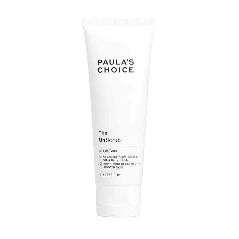 Paula's Choice The UnScrub – Gommage Nettoyant Doux pour le Visage, 120 ml, Billes de Jojoba, Vitamine E et Thé Vert