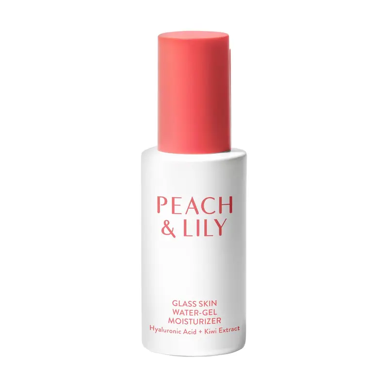 Peach & Lily - Gel Water-Gel Effet Peau de Verre (50 ml) – Acide Hyaluronique – Hydratant Visage Léger et Sans Huile – Camomille, Kiwi et Pêche – Végan et Cruelty-Free – Beauté Coréenne
