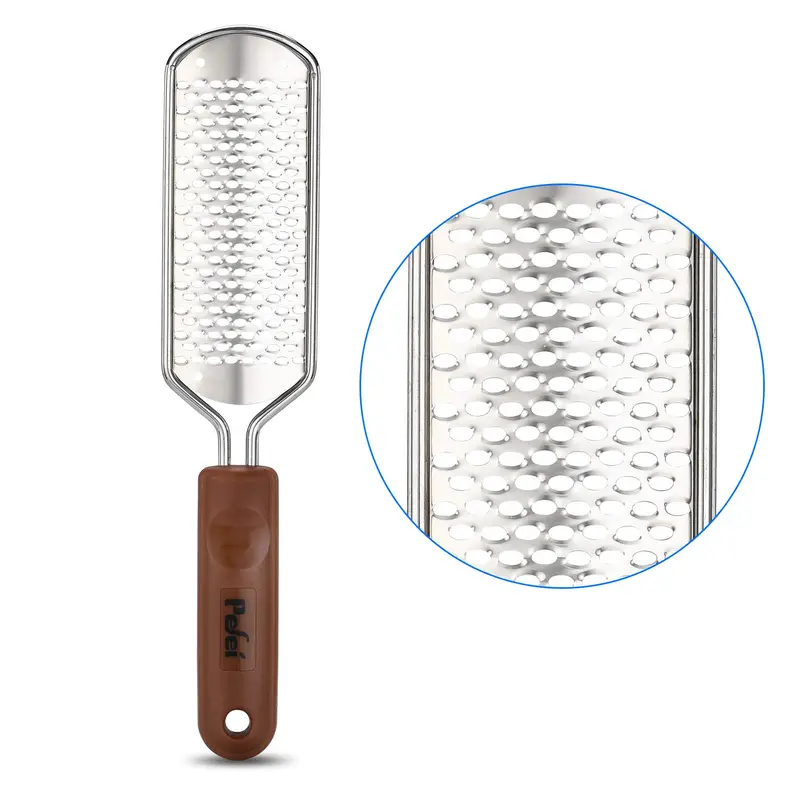 Pefei Lime Pédicure Professionnelle en Acier Inoxydable Amovible – Pour Pieds Secs et Mouvés