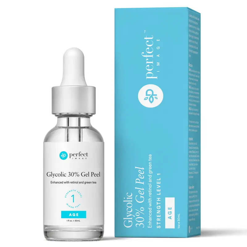 Perfect Image Gel-peeling glycolique 30% – Rétinol et Extrait de Thé Vert (Peeling chimique professionnel) 30 ml