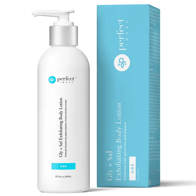 Perfect Image Gly + Sal Lotion Corps Exfoliante – 8% Acide Glycolique, 2% Acide Salicylique