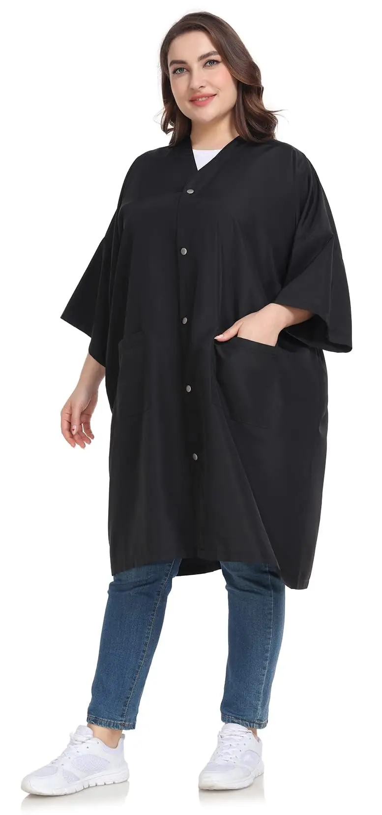 PERFEHAIR Cape de Salon Plus Taille – Cape Kimono légère et douce