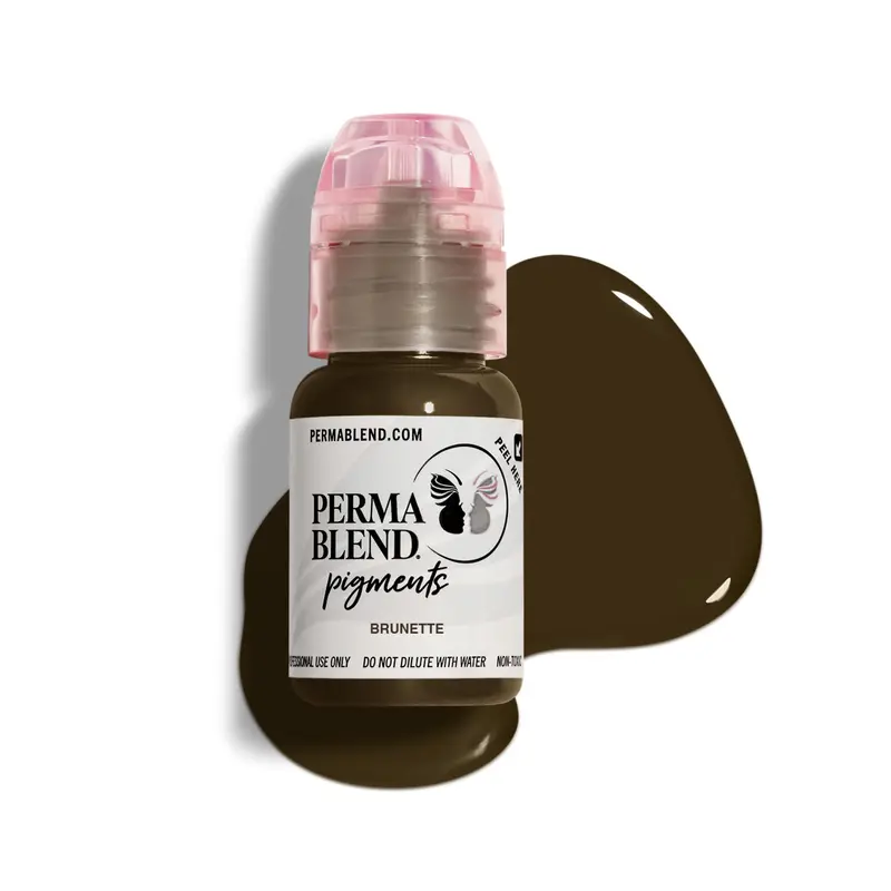 Perma Blend Brunette – Pigment brun moyen pour microblading sourcils et ligne des yeux – Vegan 0,5 oz