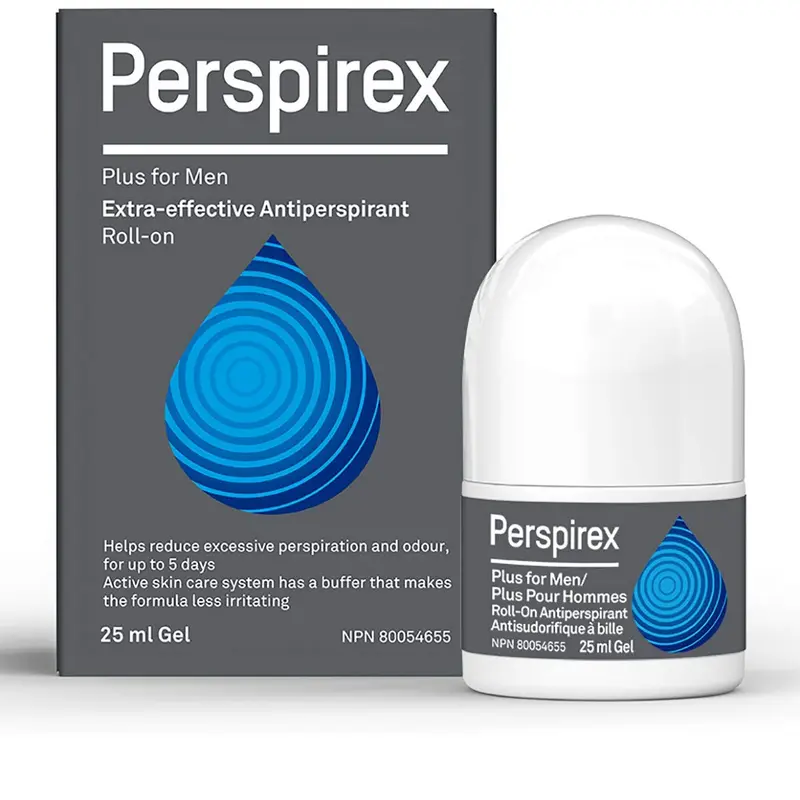 Perspirex Plus Homme – Déodorant antitranspirant clinique, protection longue durée