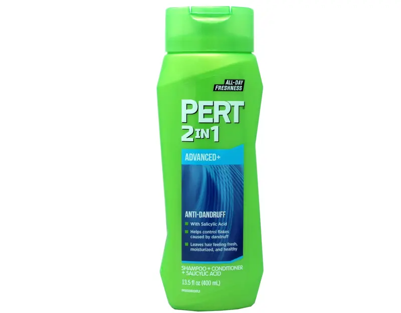 Pert Anti-Pelliculaire 2 en 1 – Shampooing et Après-Shampooing, 2% Acide Salicylique + Zinc, 13,5 oz