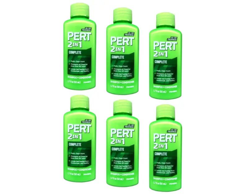 Pert Plus 2-en-1 Shampooing et Après-shampooing, Nettoyage Classique – Lot de 6