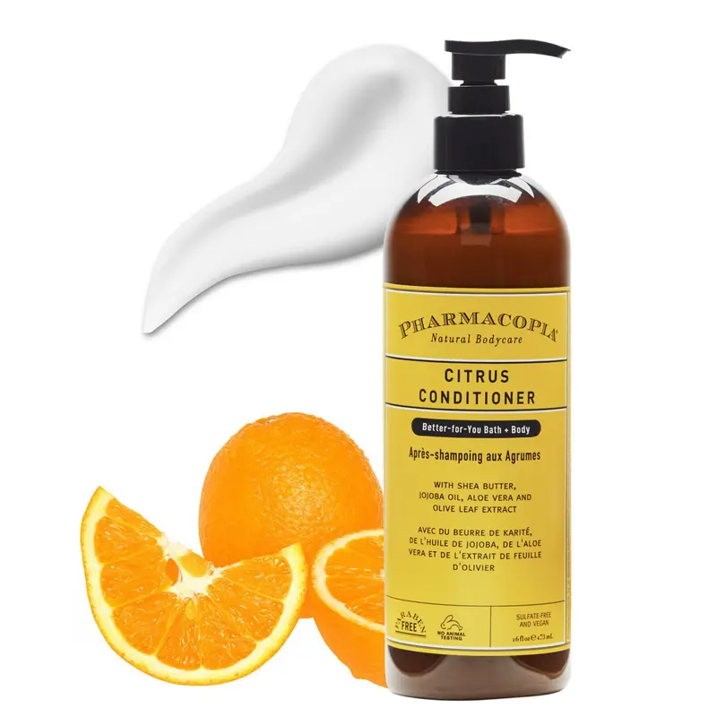 Pharmacopia Conditionneur Citrus – Hydratation naturelle du cuir chevelu, végan et cruelty-free, 16 oz