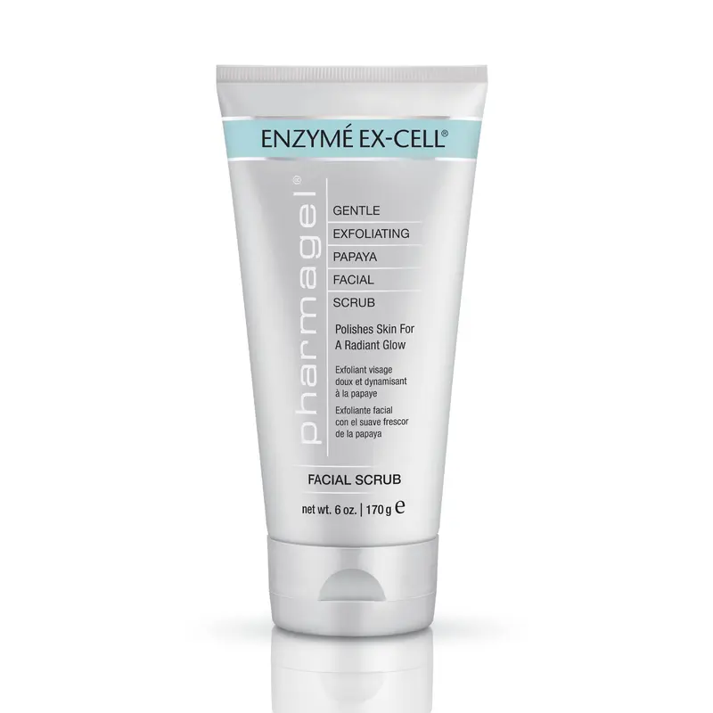 Pharmagel Enzyme Ex-Cell – Gommage Visage Doux à la Papaye pour Tous Types de Peau | 6 onces