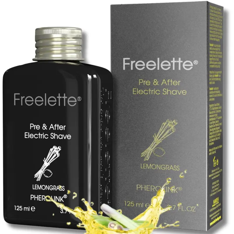 Pherolink Freelette Pré et Après Rasage Électrique – Lotion 3 en 1 Lemongrass, 3,76 oz