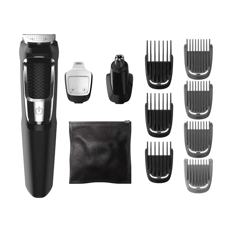 Philips Norelco Multigroom 3000 MG3750/50 – Tondeuse tout-en-un 13 pièces, sans huile de lame