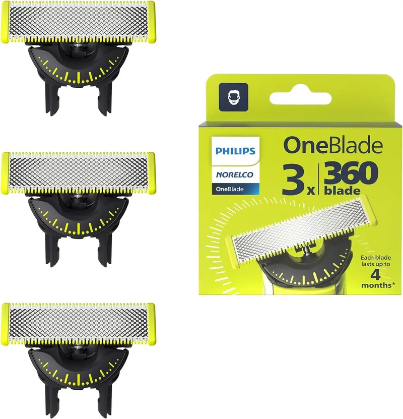 Philips OneBlade 360 Flex – Lot de 3 lames de rechange