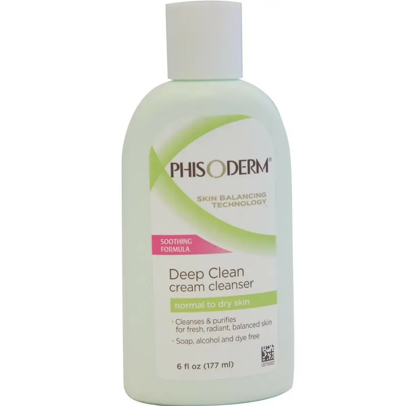 Phisoderm Crème Nettoyante Visage – Peaux normales à sèches, 177 ml