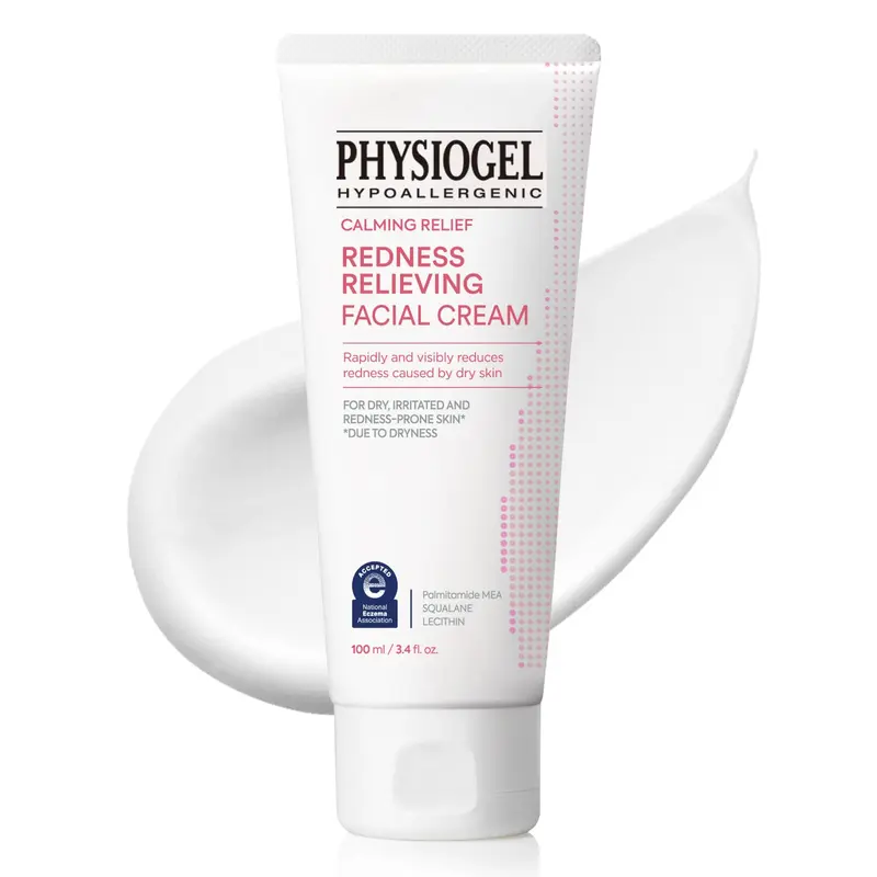 Physiogel Crème Réduction des Rougeurs – Hydratant Céramide pour Peau Sèche et Sensible, Sans Parfum, 3,4 oz