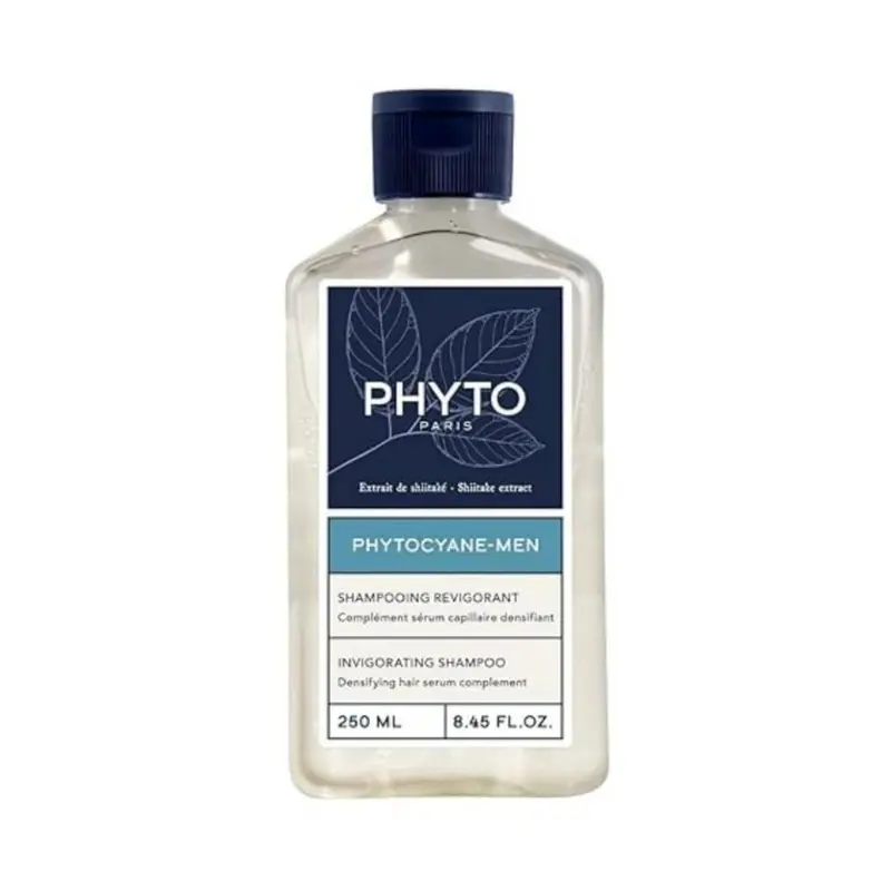 PHYTOCYANE Men Shampoing Invigorant – Soin Cheveux Fins, 250 ml | PHYTO