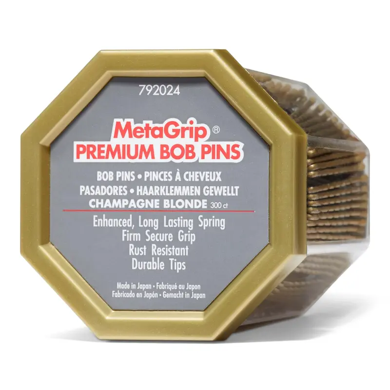 Pinces à cheveux blond Meta-grip Premium – 300 pièces, sûres et durables, résistantes à la rouille, technologie japonaise