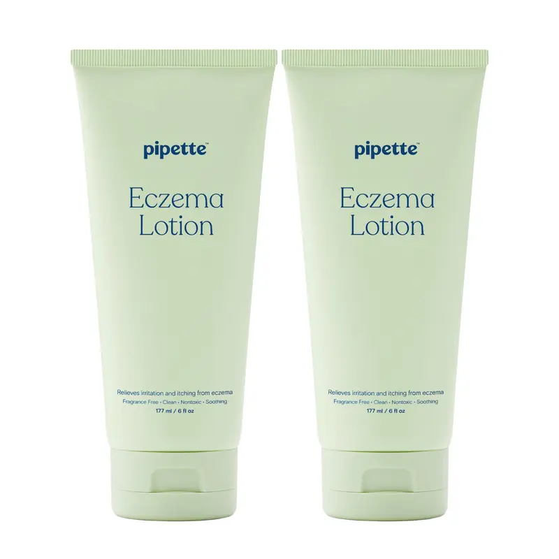Pipette Duo Lotion Eczéma Bébé – Pack de 2, Crème Sans Parfum pour Nouveau-né et Peau Sensible